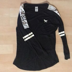 VS PINK Long sleeve slouchy tee